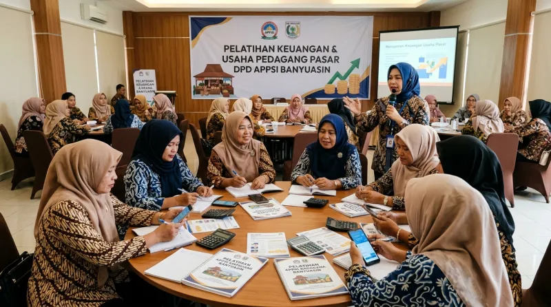 Pelatihan Pembukuan Keuangan & Literasi Digital Pedagang Pasar Wanita